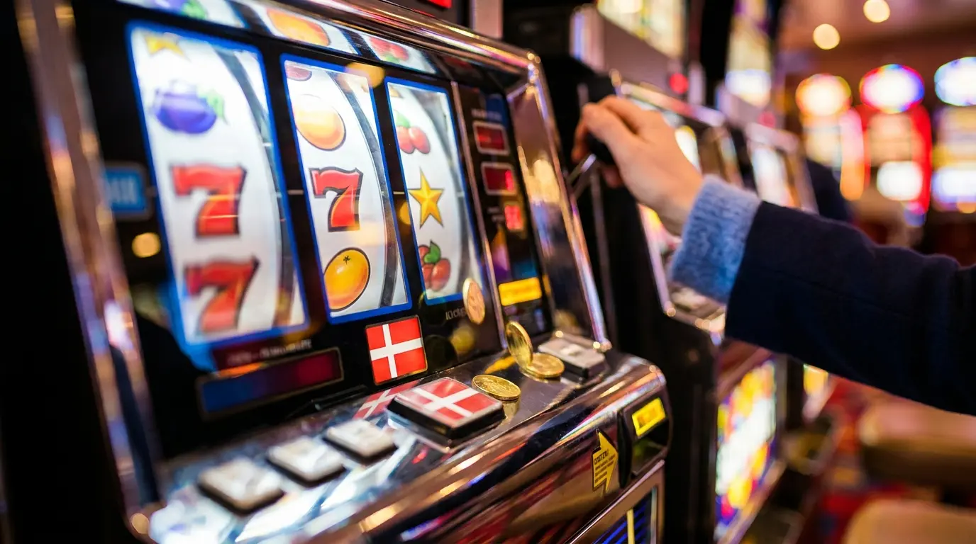 Spilleautomater med roterende hjul og guldmønter i kasino