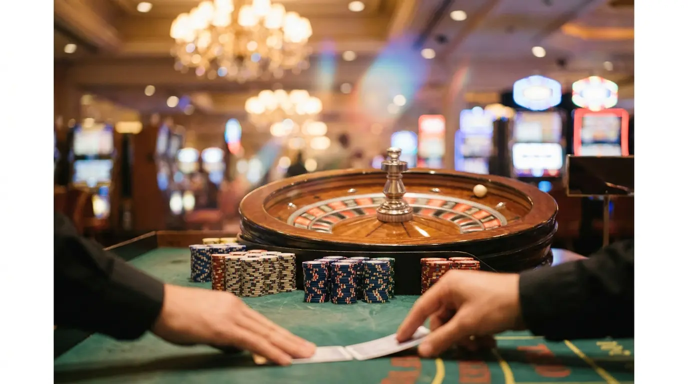 Ruleta in poker žetoni v živi spletni igralnici